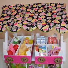 Convertir un mueble viejo en un carrito de helados