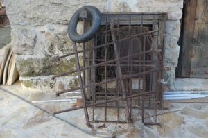 Viejas ventanas de madera para restaurar