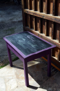 Mesa pintura pizarra