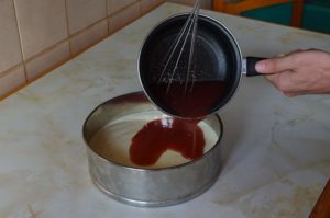 Tarta de queso fría mermelada