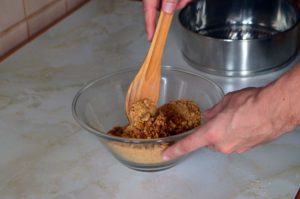 Tarta de queso fría galletas