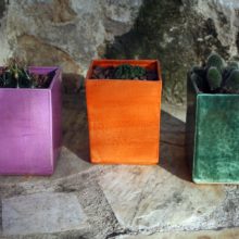 Macetas cuadradas grandes