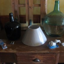 lámpara con damajuana