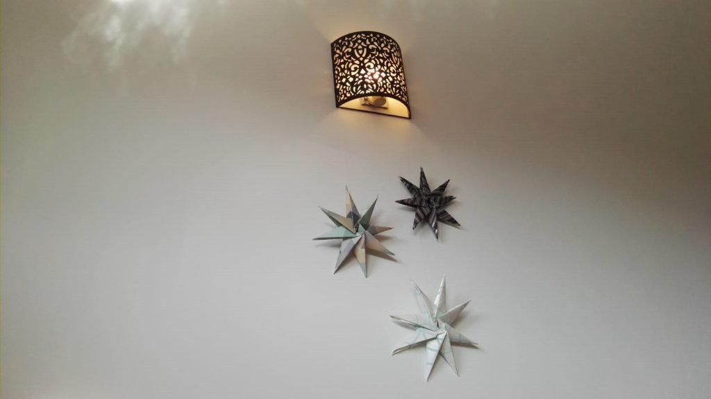 decoración navideña para una casa rural ecológica